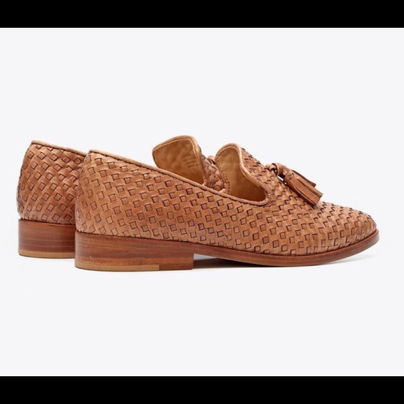 Nisolo Frida Smoking Loafer Woven Brown size 8 - Picture 2 of 11